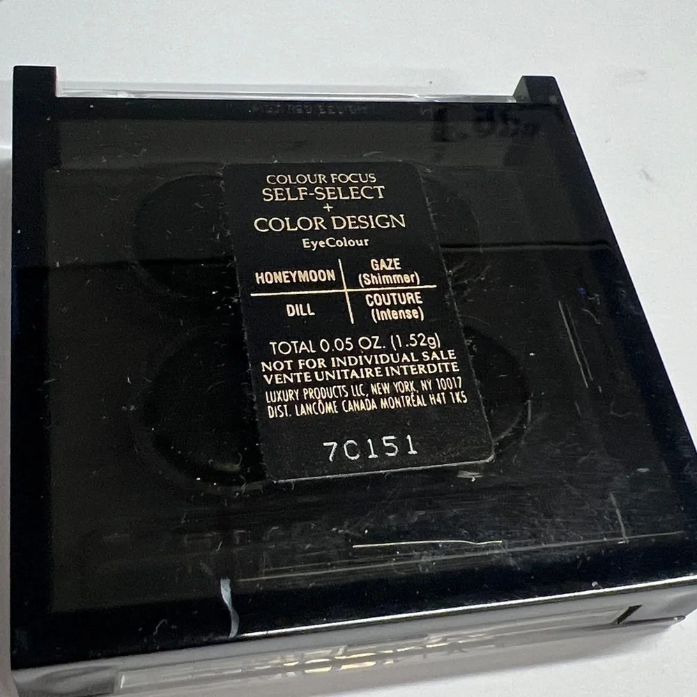 Lancôme Colour Focus Self Select Color Design Palette 4 Eyeshadow Quad - New